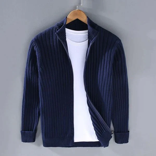 RAVELLO RIBBED ZIP CARDIGAN - Image 2