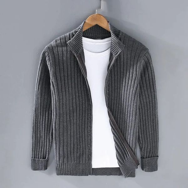RAVELLO RIBBED ZIP CARDIGAN - Image 4