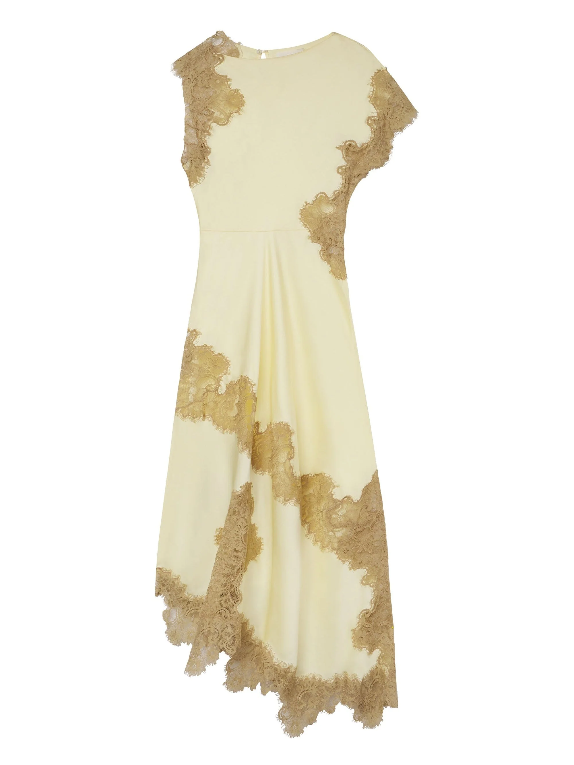 Satin and Lace Maxi Dress - Image 3