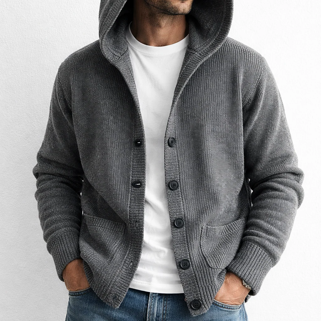 STIRLING HOODED KNIT CARDIGAN - Image 6