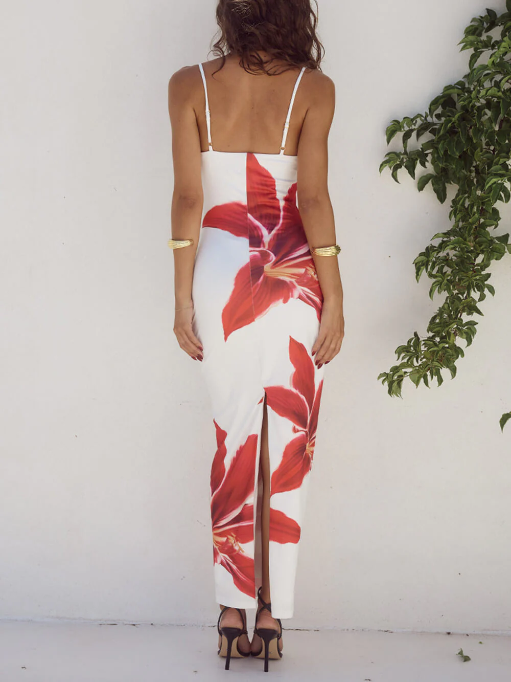 Abstract Unforgettable Floral Print Maxi Dress - Image 3