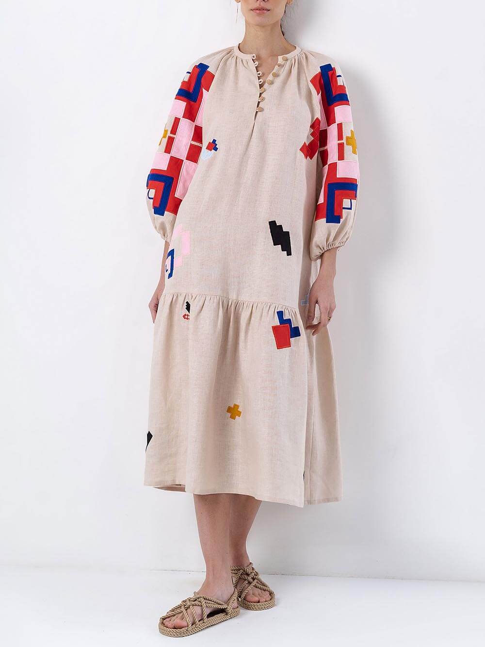 Unique Ethnic Printed Lightweight Maxi Dress - Image 2