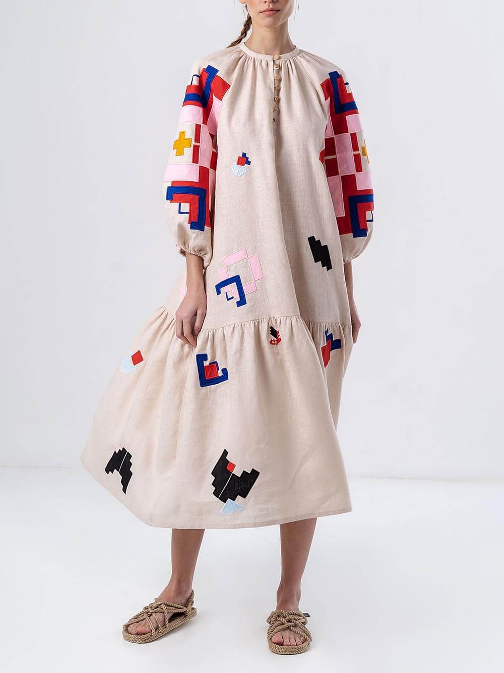Unique Ethnic Printed Lightweight Maxi Dress - Image 6