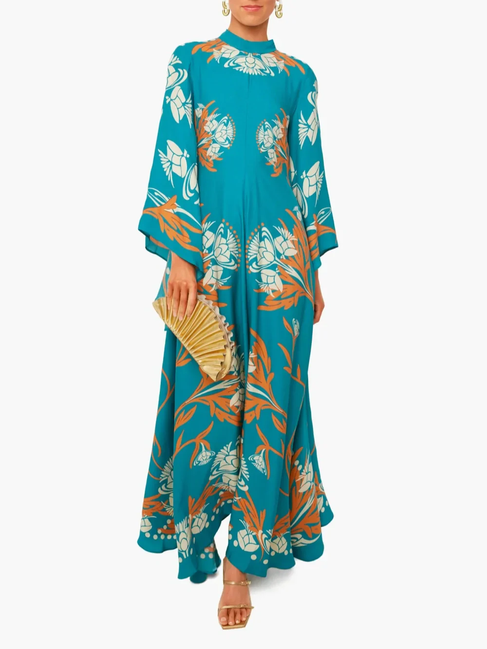 Vintage Stunning Print Maxi Dress - Image 2