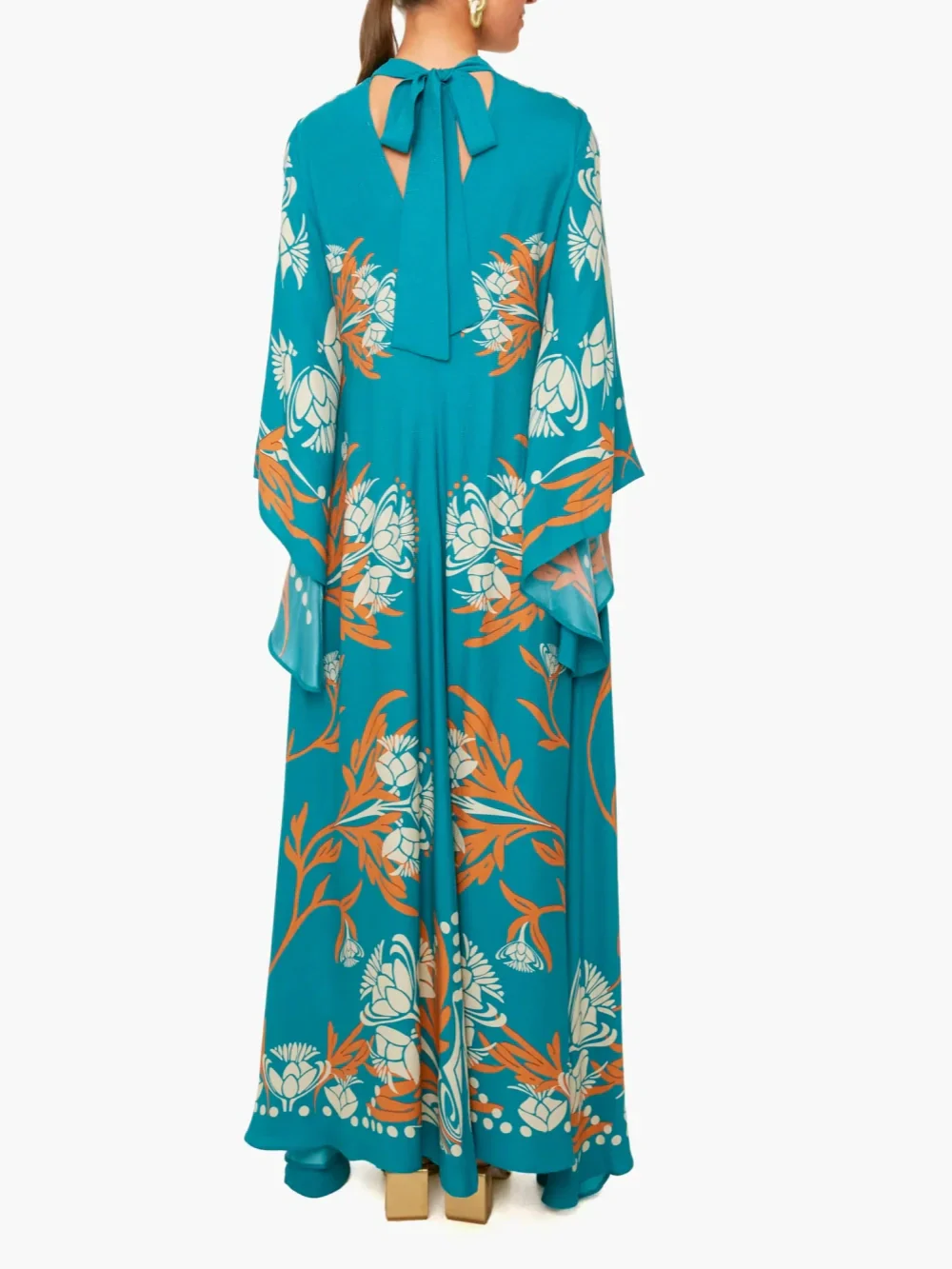 Vintage Stunning Print Maxi Dress - Image 3